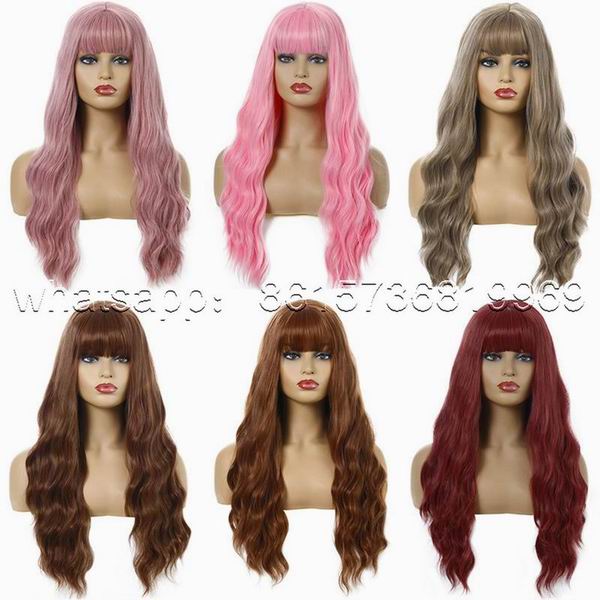 Solid color of long hair