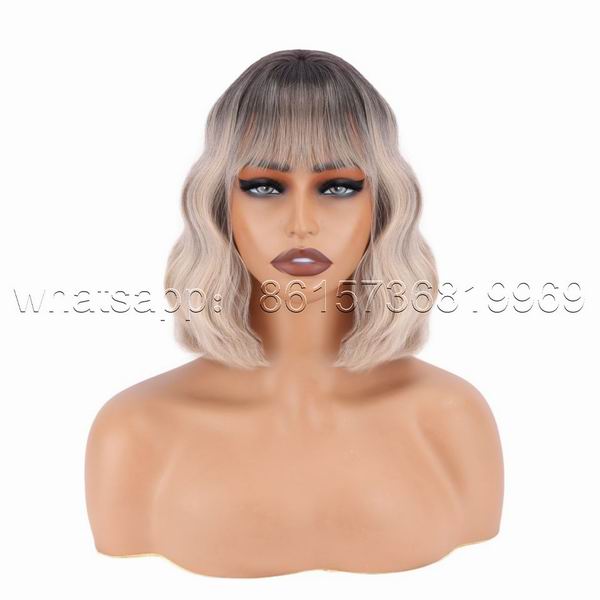 synthetic blond hair