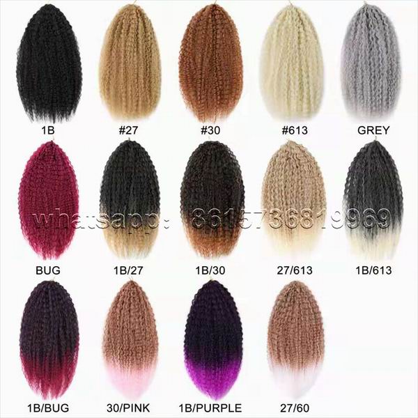 Afro Yaki Kinky Curly Crochet Braids